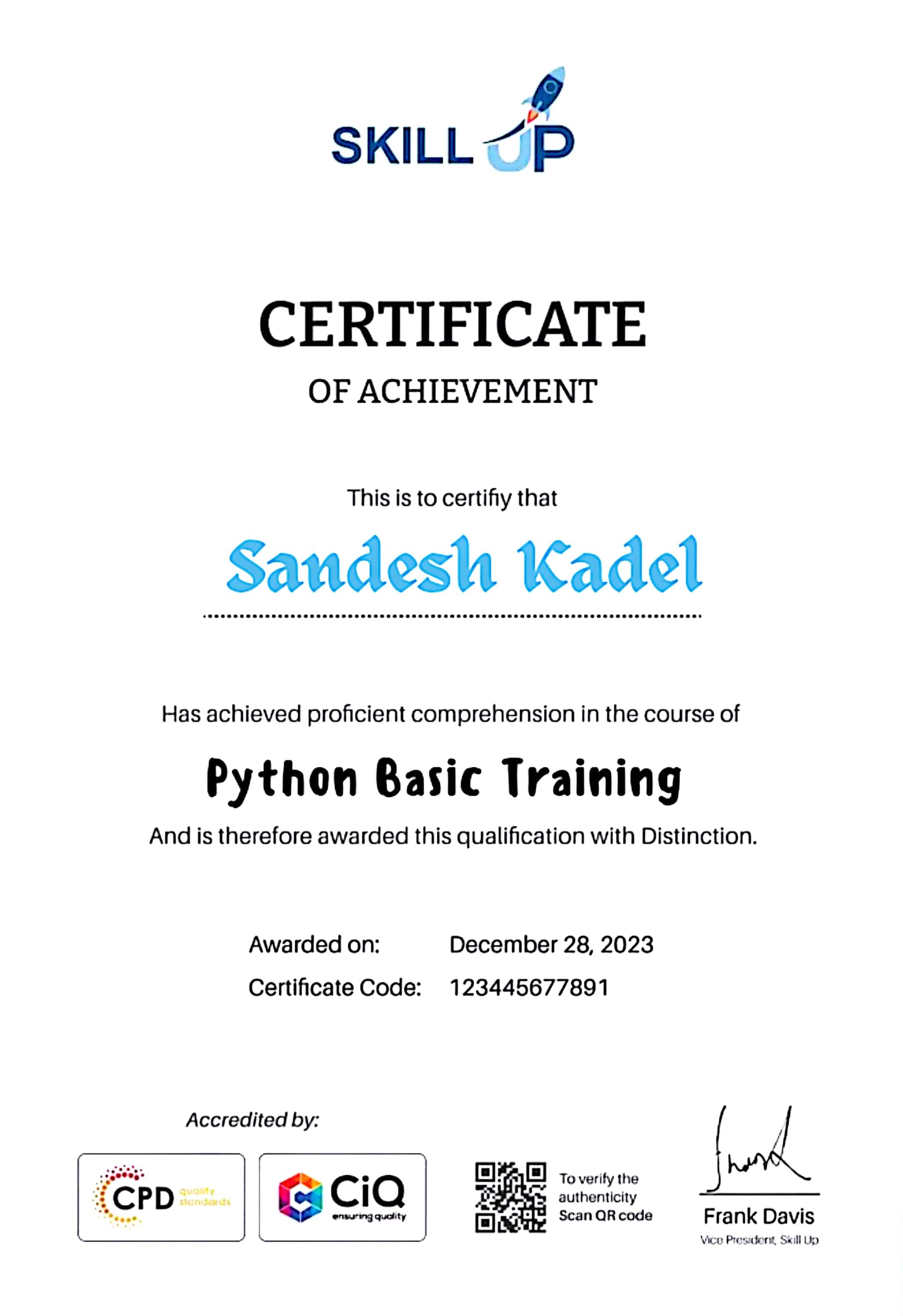 Certificate 1